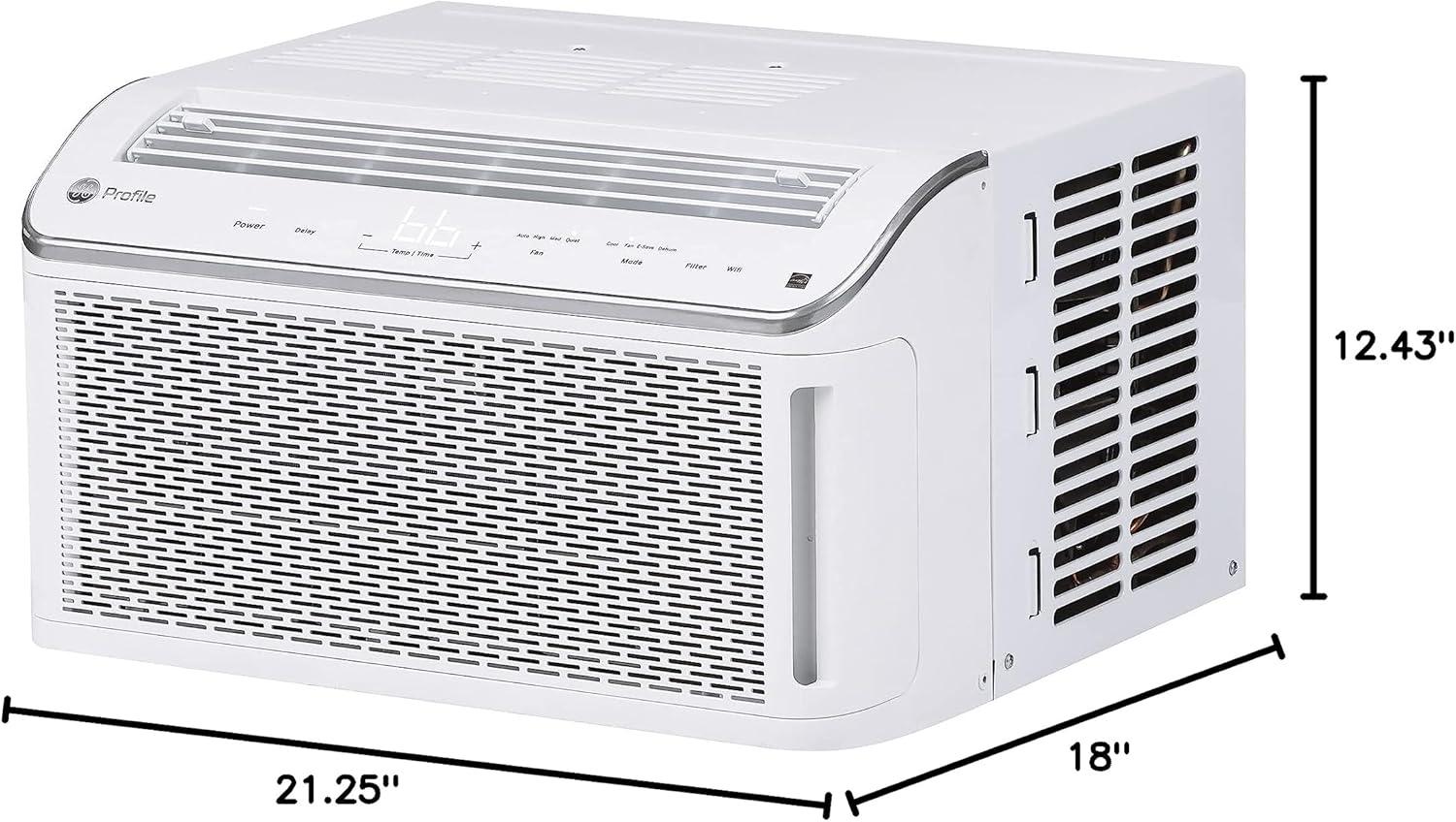 GE Profile 6,200 BTU Smart Ultra Quiet Window Air Conditioner for Small Rooms up to 250 sq. ft.