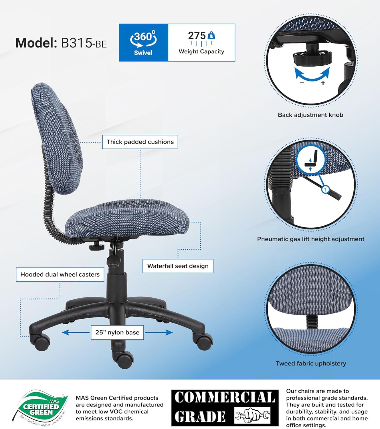 Deluxe Posture Chair - Boss Office Products