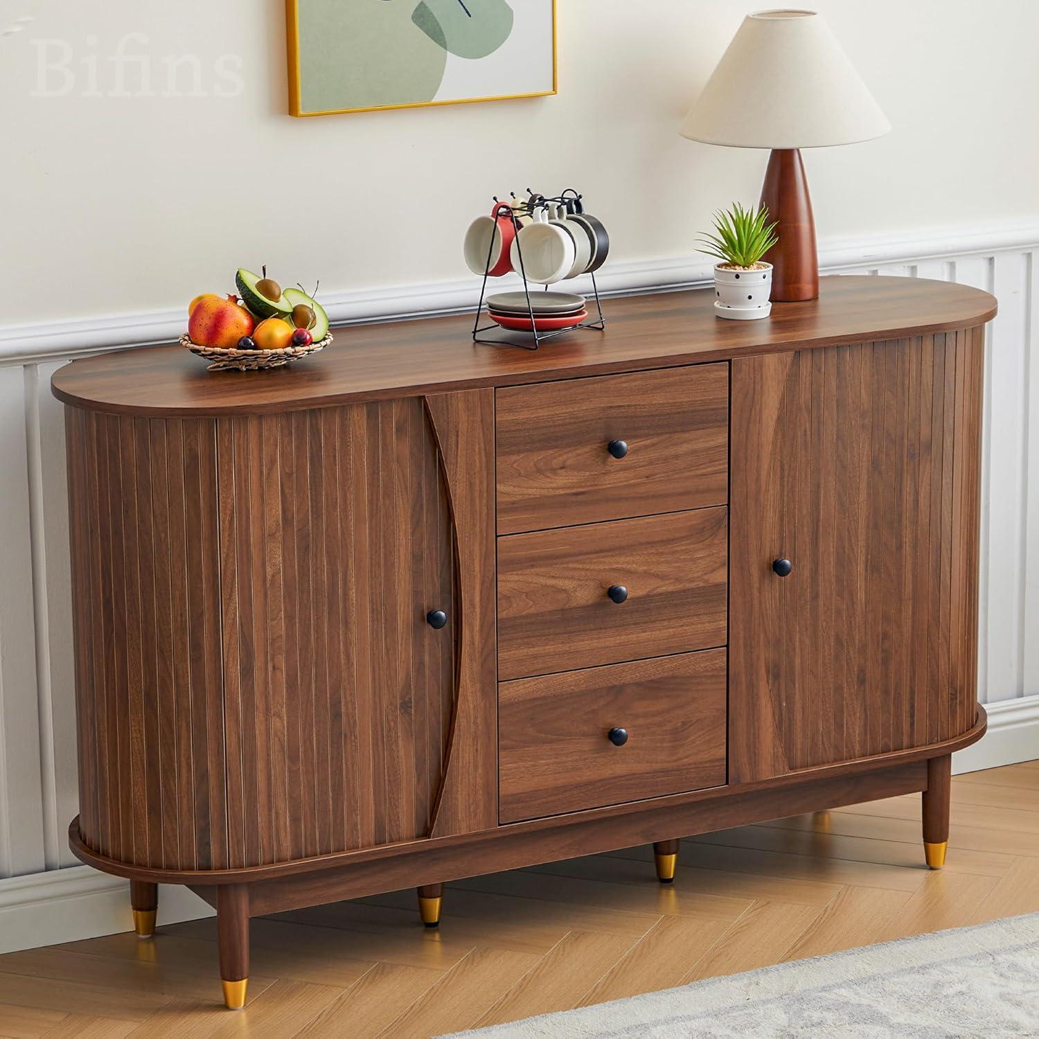 George Oliver Evana 55"Sideboard with 3 Drawer