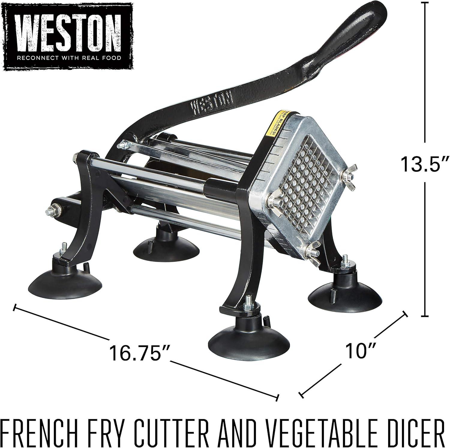 Professional Black Stainless Steel French Fry Cutter and Vegetable Dicer