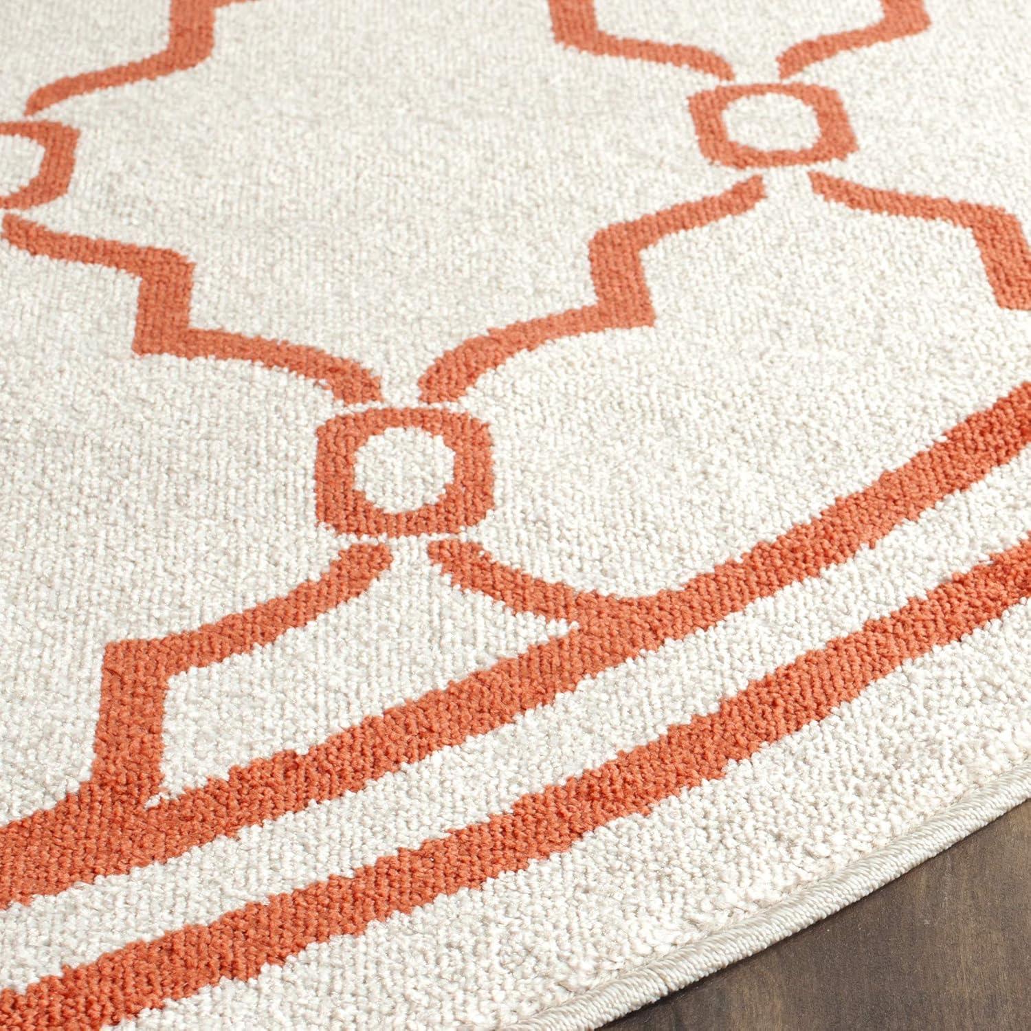 Amherst AMT414 Power Loomed Indoor Area Rug - Wheat/Beige - 7' Round - Safavieh