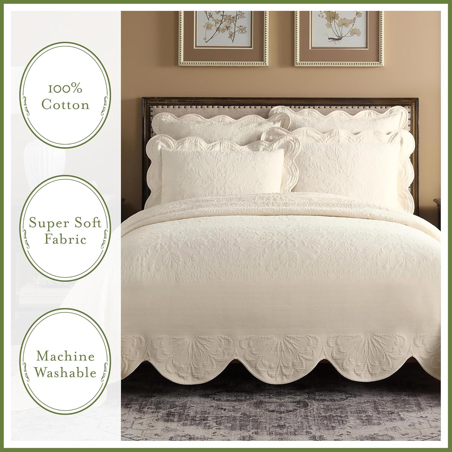 Historic Charleston Collection Standard Estate Pillow Sham Ivory