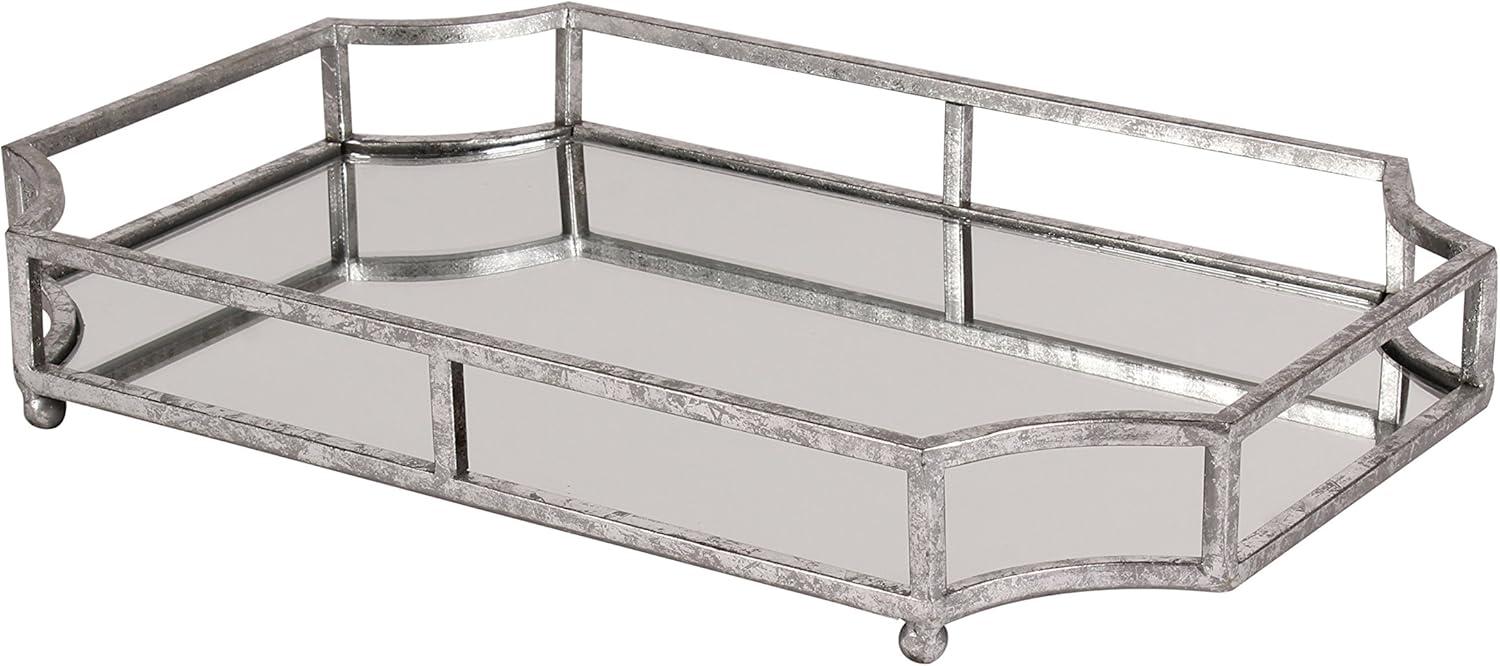 Kate and Laurel Ciel Tray, 12x18, Silver
