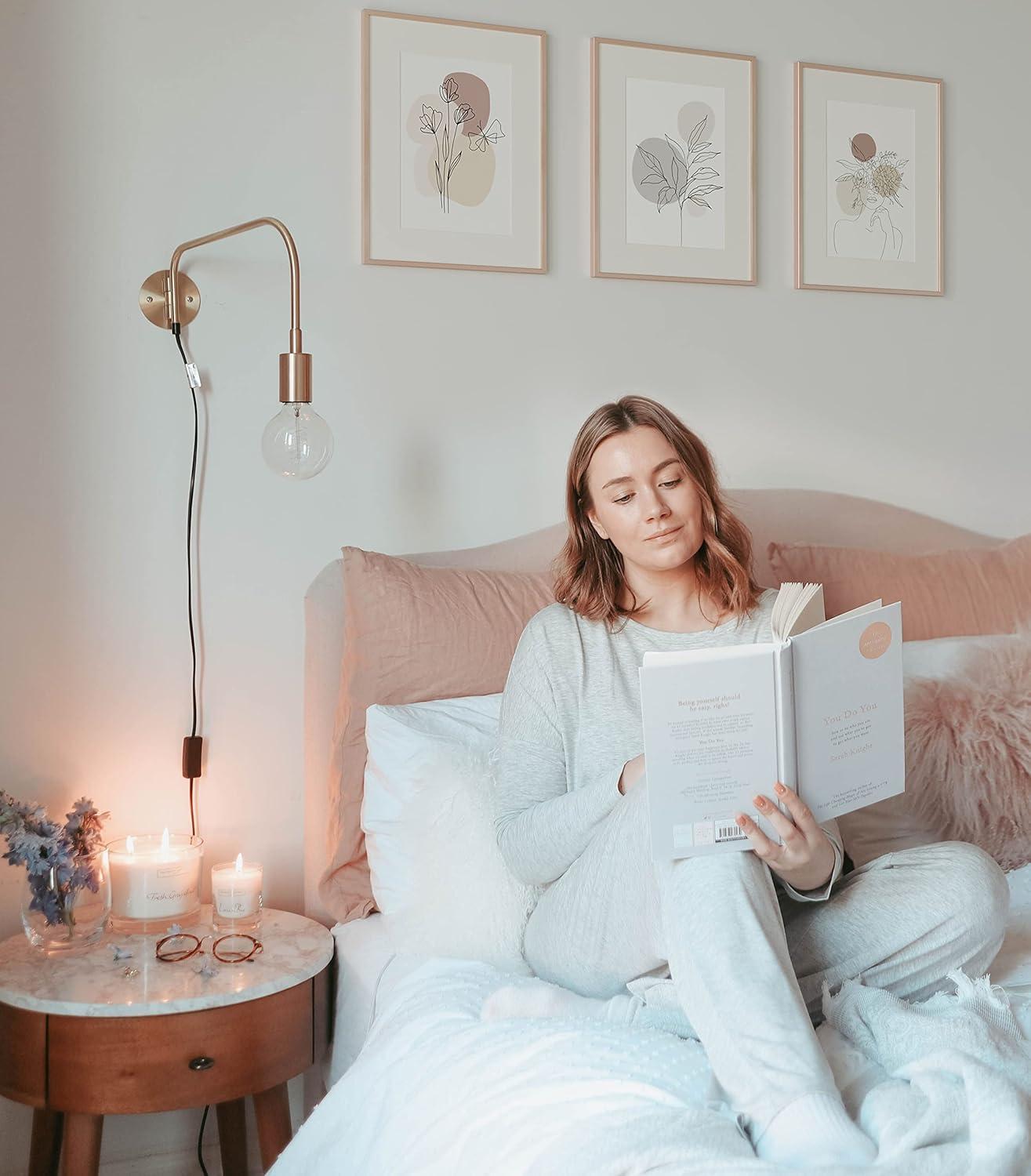 Homeforia 12x16 Rose Gold Picture Frame, High End Metal 12x16 Poster Frames with Mat 9x12 Photo, 12 x 16 Rose Gold Frames Matted to 9 by 12 Print, 16x12 Thin Frames, Tempered Glass, Wall Kit, Set of 1