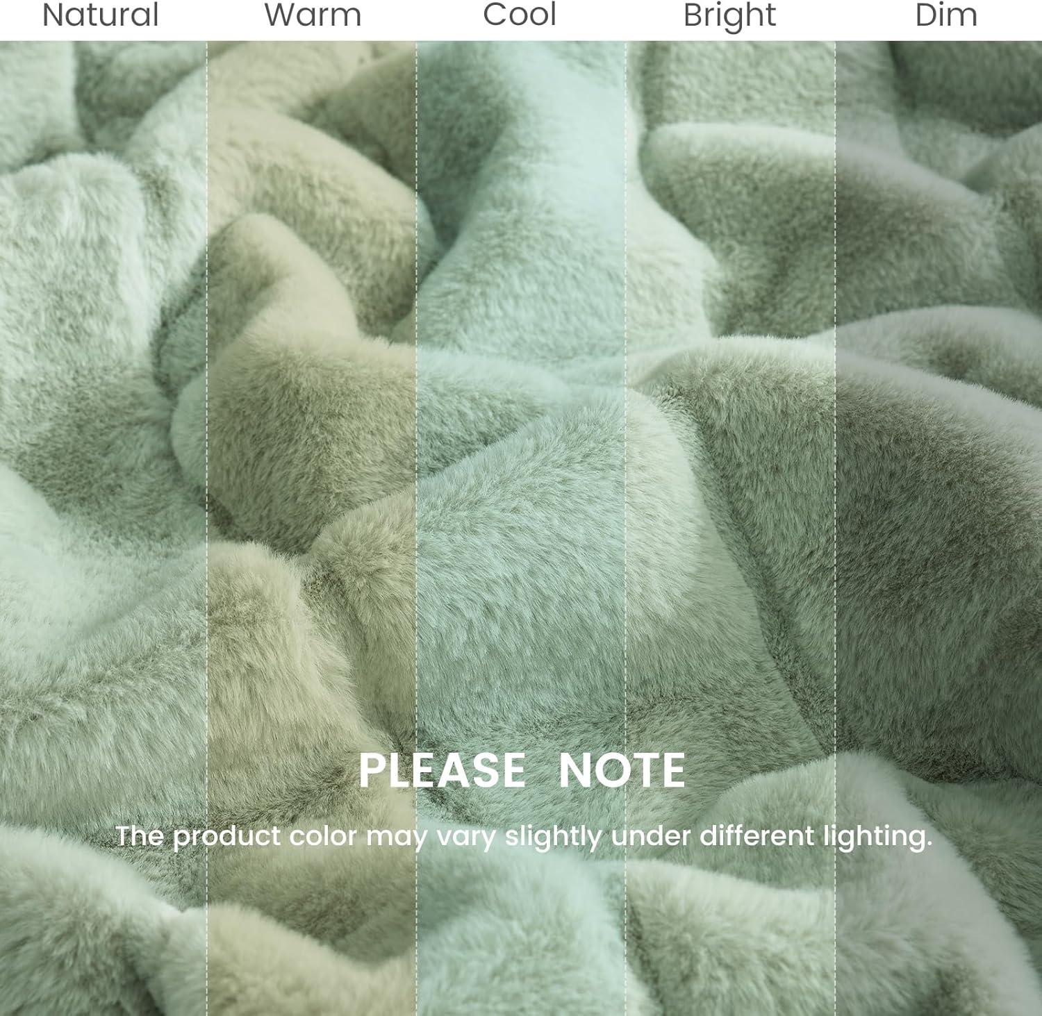 Cozy Bliss Cozy Bliss Faux Fur Throw Blanket Plush Soft Winter Blanket For Sofa Couch, Bedroom, And Living Room
