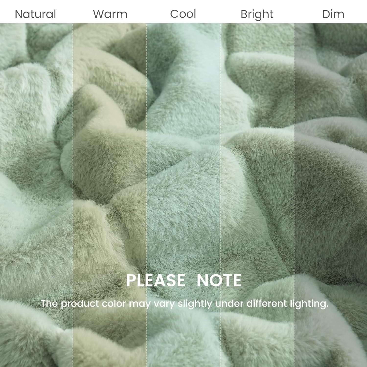 Cozy Bliss Cozy Bliss Faux Fur Throw Blanket Plush Soft Winter Blanket For Sofa Couch, Bedroom, And Living Room