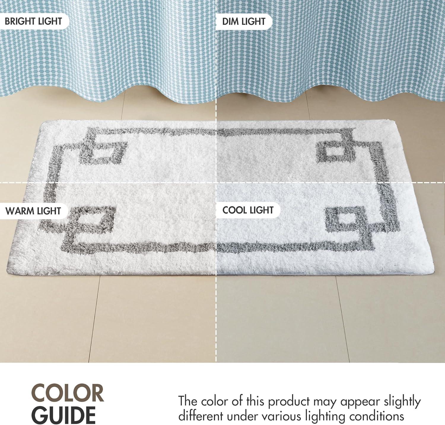 Madison Park 100% Cotton Tufted Bath Rug with Non-Slip Backing