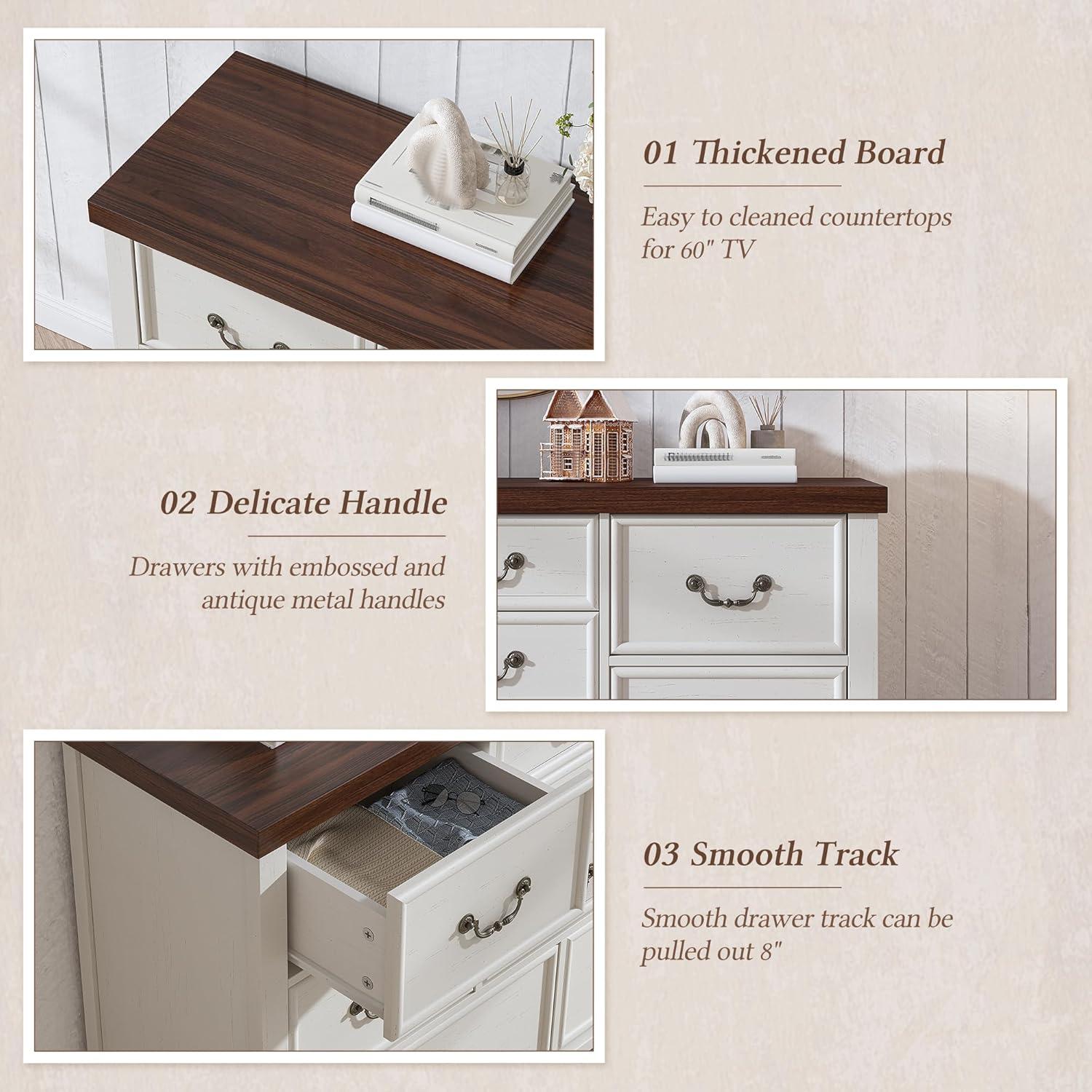 Charlton Home® Dresser For Bedroom With 9 Drawers