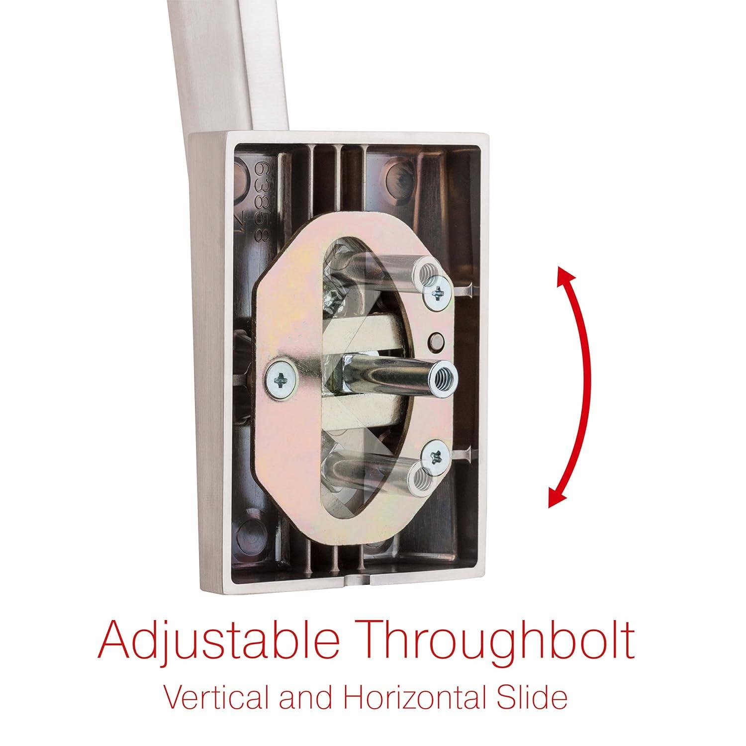 Torrey Pines Satin Nickel Single-Cylinder Deadbolt Handleset