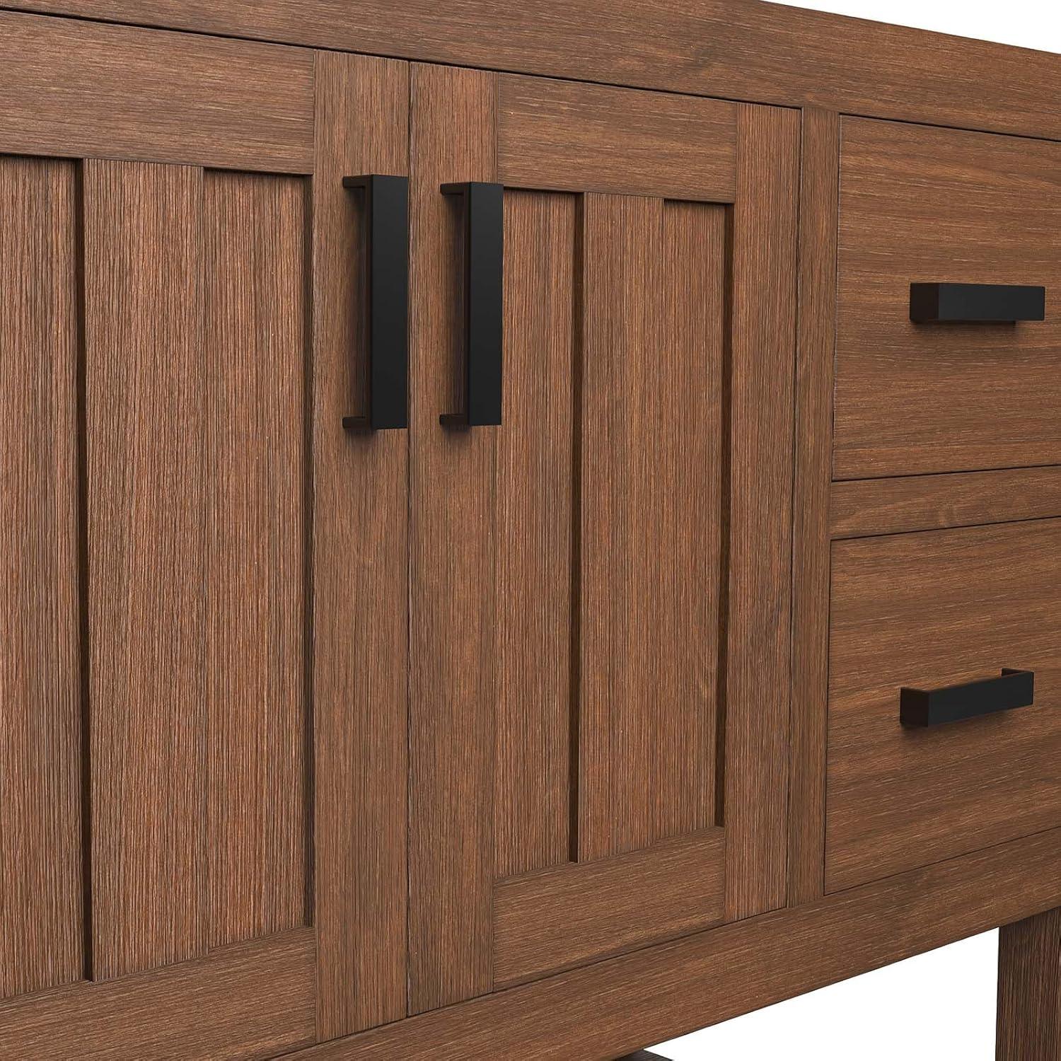 Modway Ashlyn 36” Wood Bathroom Vanity Cabinet (Sink Basin Not Included) in Walnut