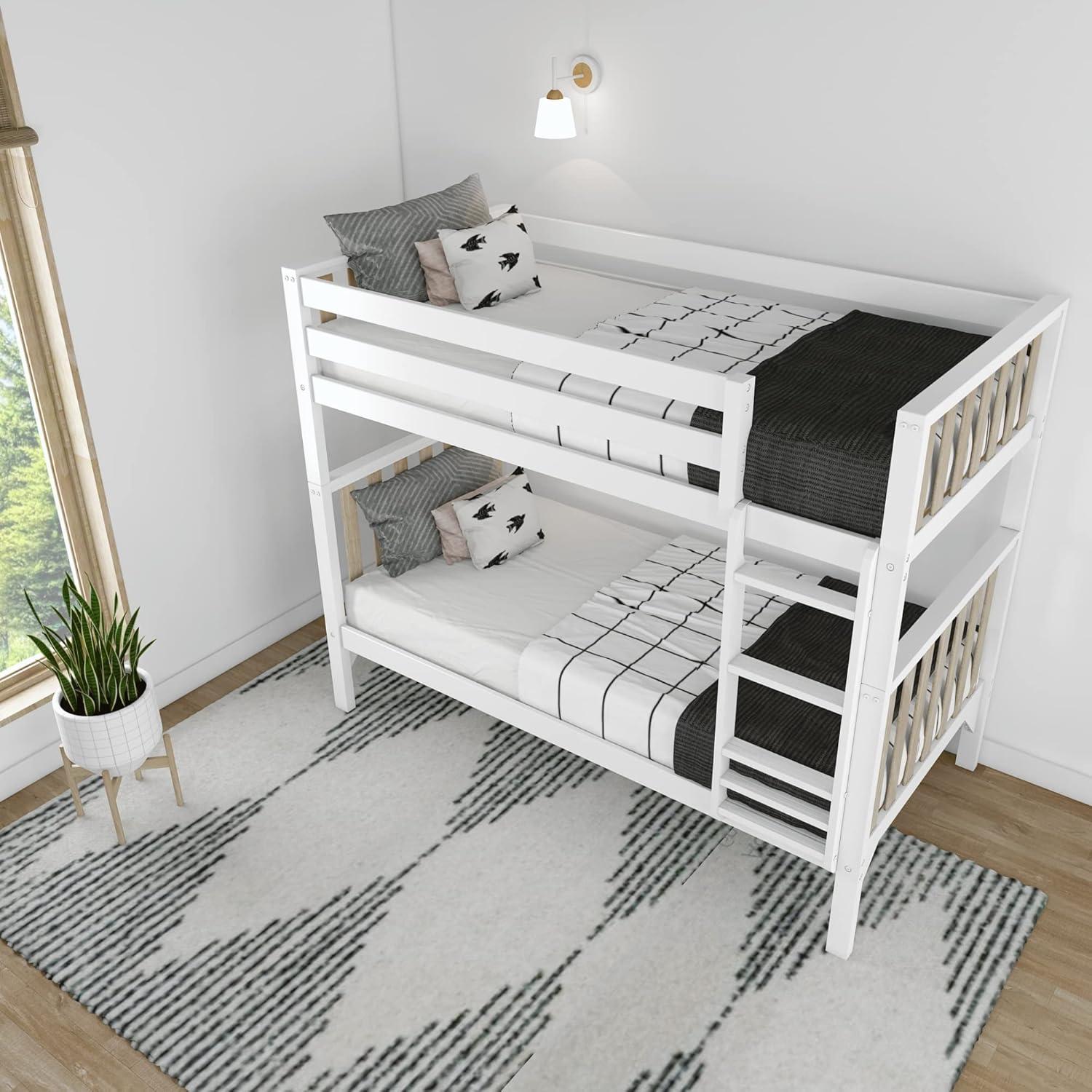 Max & Lily Scandinavian Twin over Twin Bunk Bed