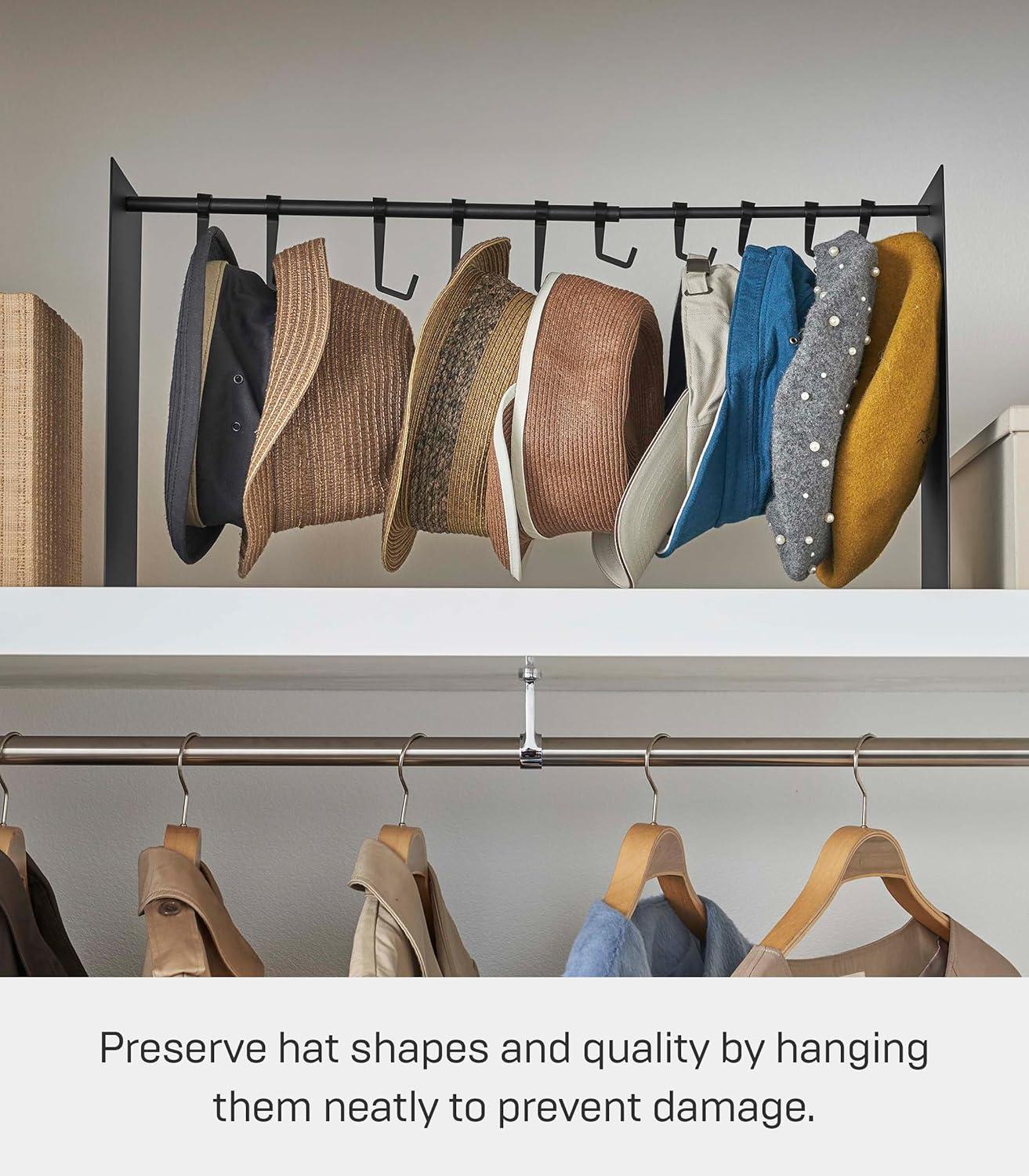 Yamazaki Home Yamazaki Home Hat Hanging Organizer, Steel, Holds 5.5 Lbs, Adjustable