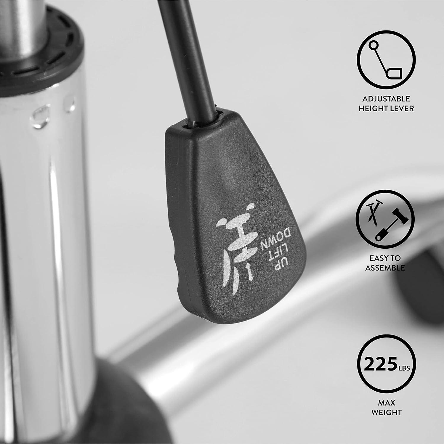 Urban Shop Polyester Faux Fur Armless Swivel Task Office Chair, White, Adjustable Height, Mid Back