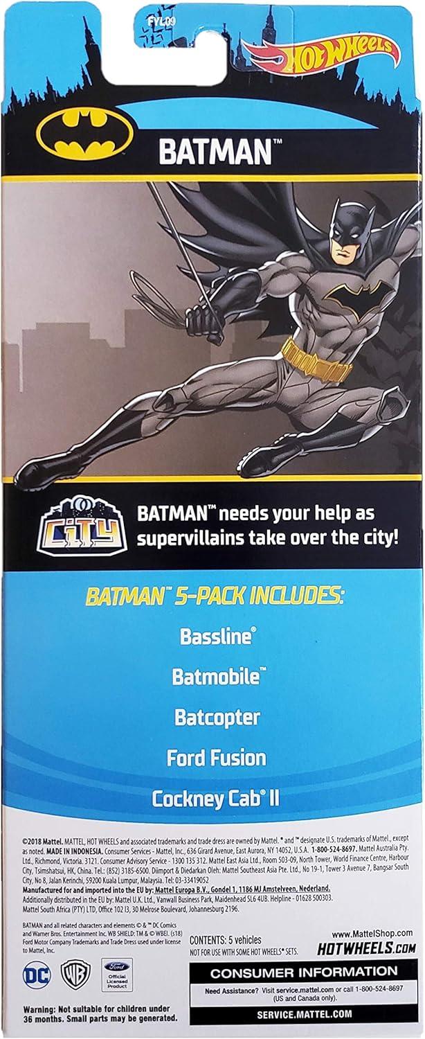 Hot Wheels Diecast  Cars -  5pk (Colors May Vary)