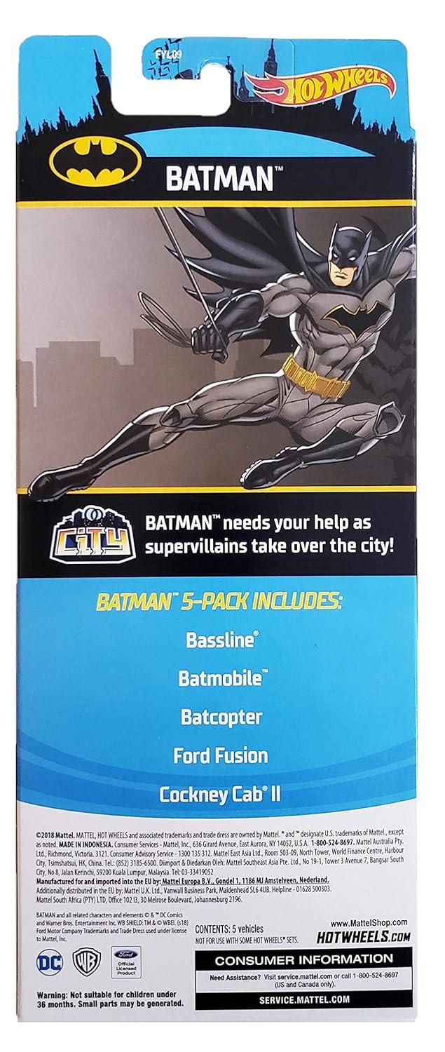 Hot Wheels Diecast  Cars -  5pk (Colors May Vary)