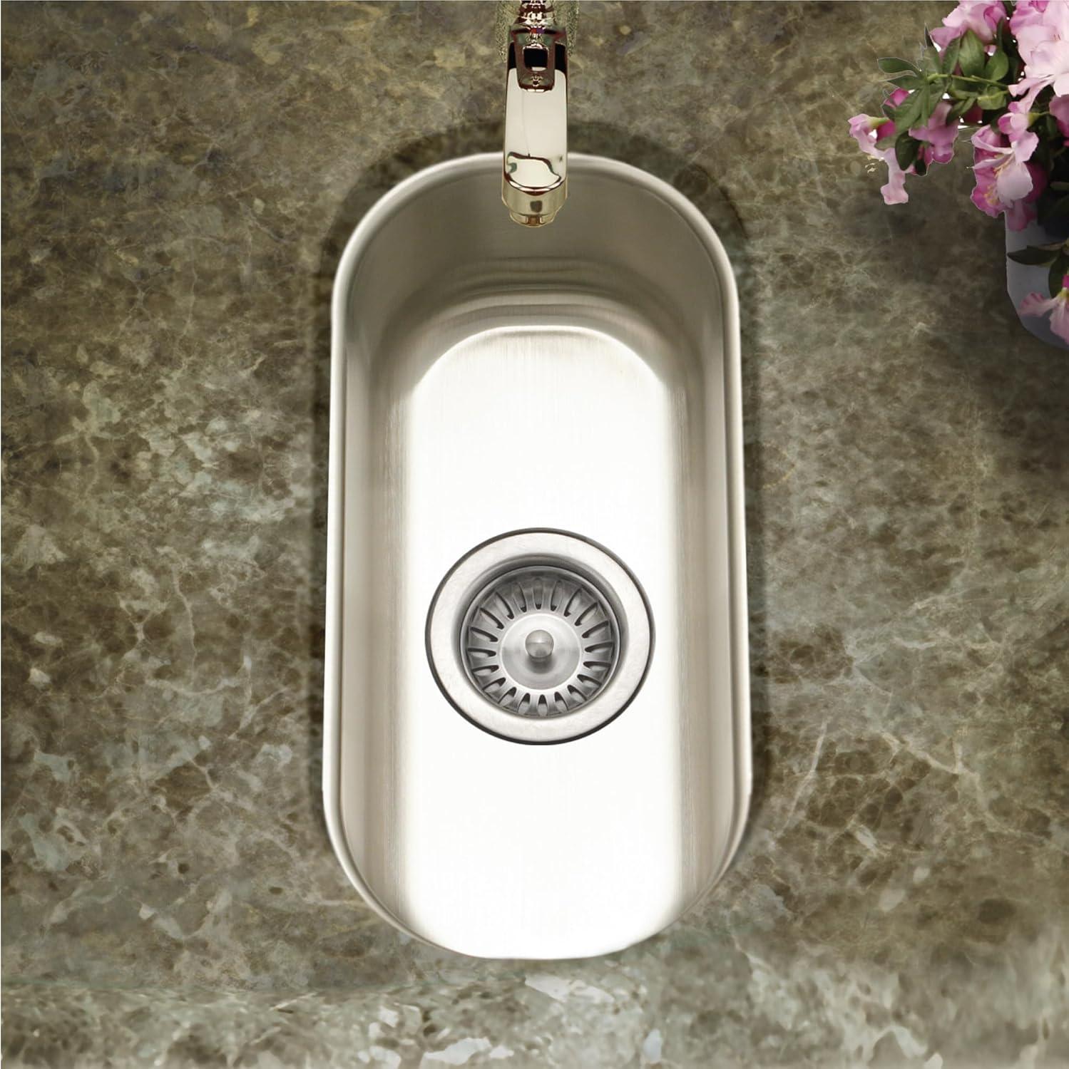 Houzer CS-1105-1 Club Series Undermount Stainless Steel Compact Bar/Prep Sink