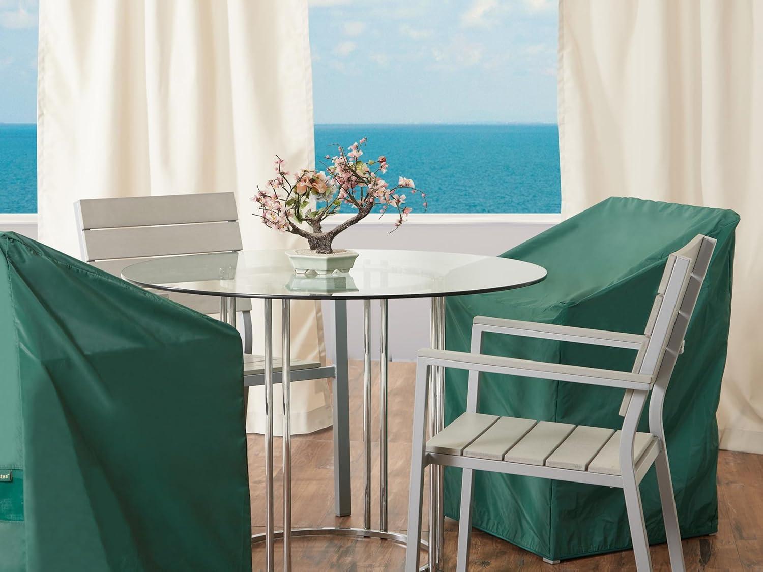 Covermates Outdoor Chair Cover - Light Weight Material, Weather Resistant, Elastic Hem, Seating and Chair Covers, 25W x 28D x 36H, Green