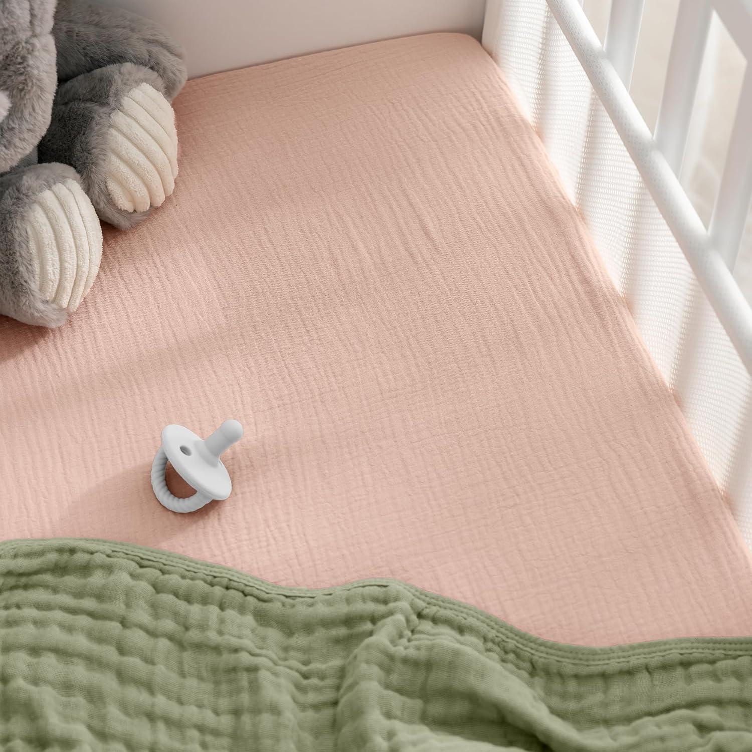 Comfy Cubs Fiited Sheets Cotton Blend Fitted Bassinet Sheet