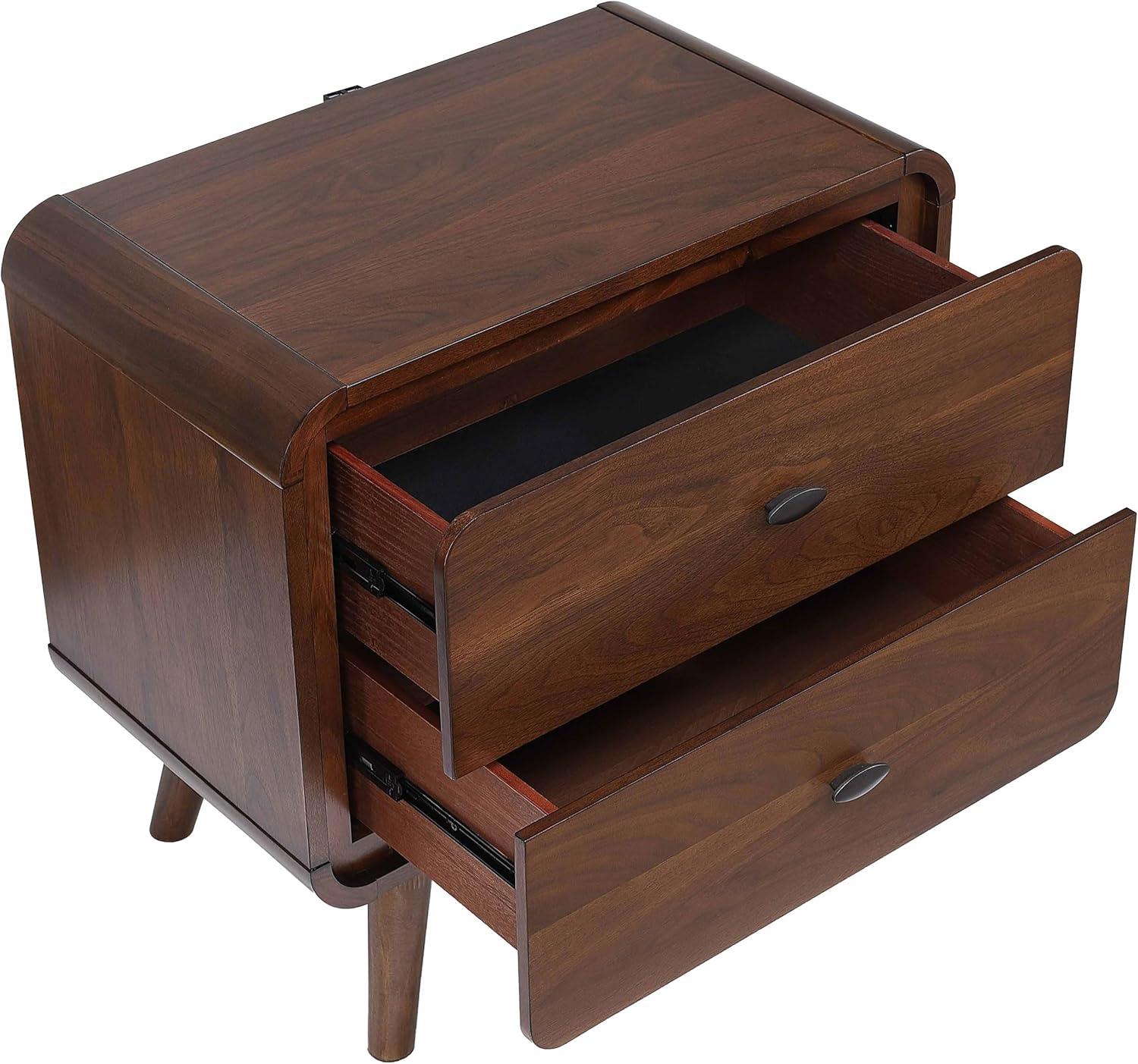 Coaster 205132-CO Nightstand, Dark Walnut