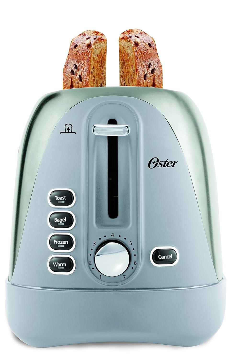 Oster TSSTTR6330-NP Tostadora de 2 Rebanadas Extralarga, Acero Inoxidable