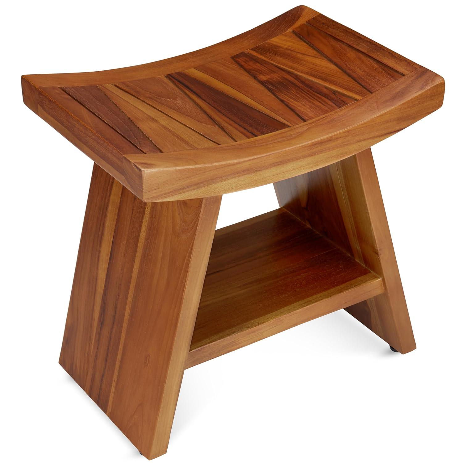 Aqua Teak Asia 18'' W Teak Shower Bench