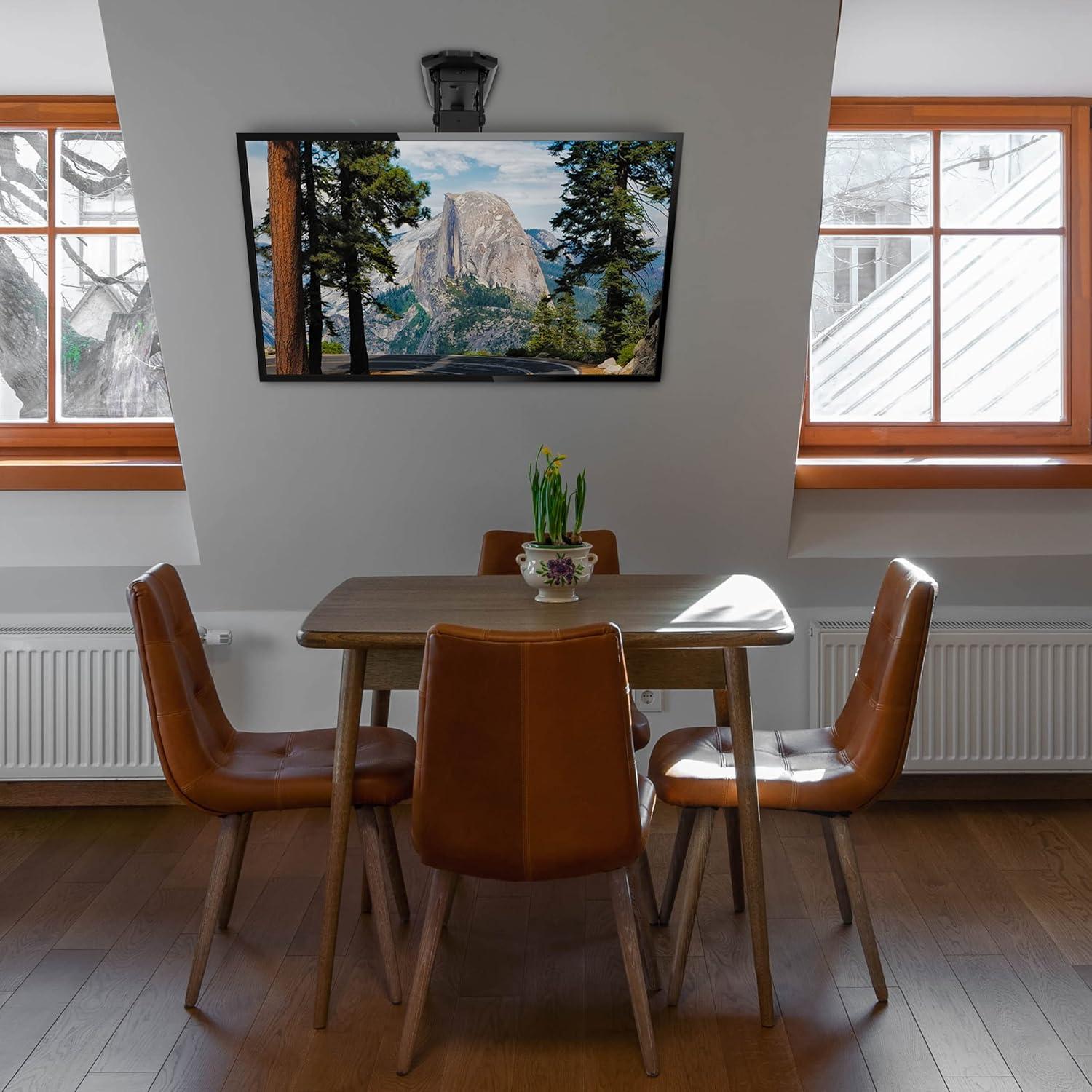 Mount-it Mount-It Black Motorized Ceiling Mount for Screens Holds up to 77 Lb. lbs