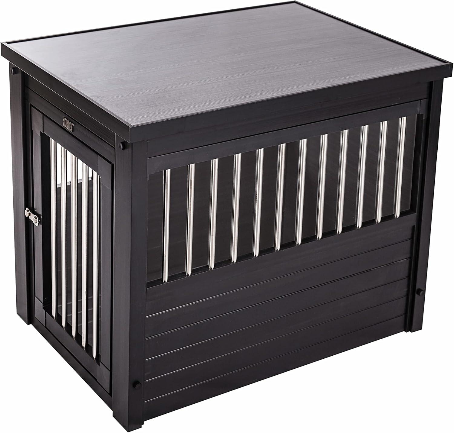 New Age Pet Ecoflex Furniture Style Dog Crate End Table - Espresso Small