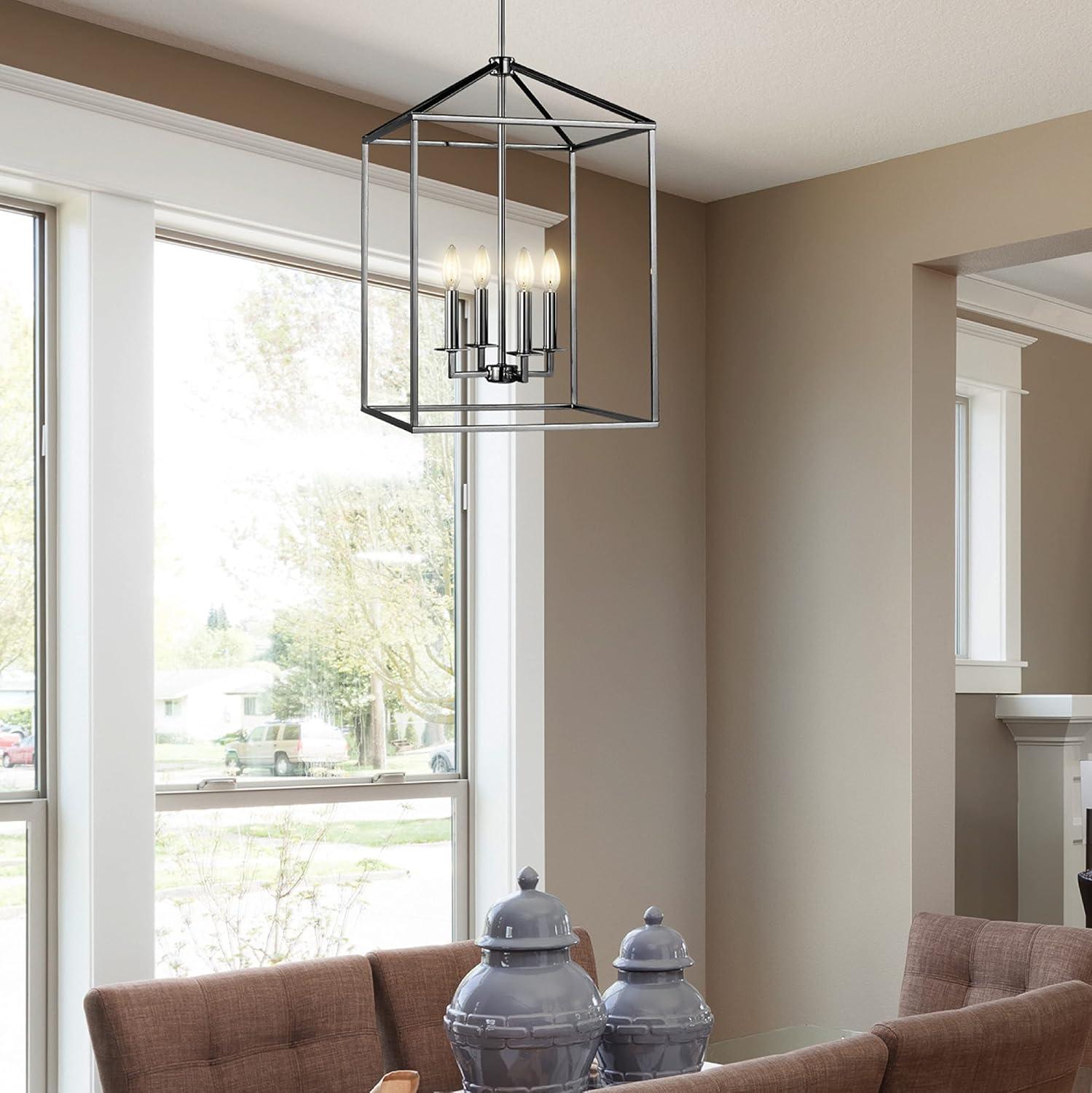 Lucius Pendant Light - Polished Nickel / 15.5"W