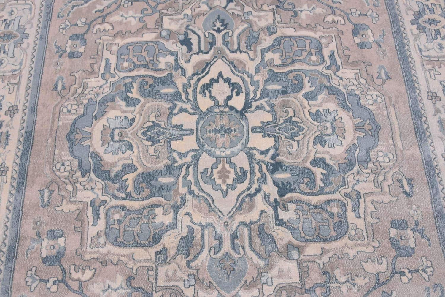 Unique Loom Paris Collection Area Rug - Louisa (7' 1" x 10' Rectangle Dark Gray/Beige)