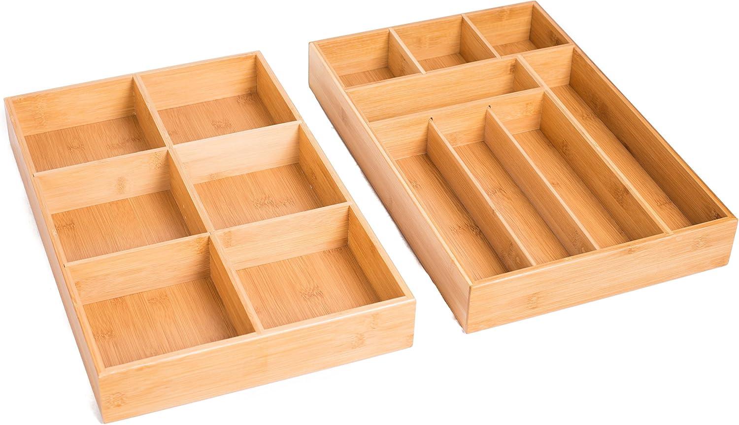 BirdRock Home 2 Piece Drawer Organizer Set