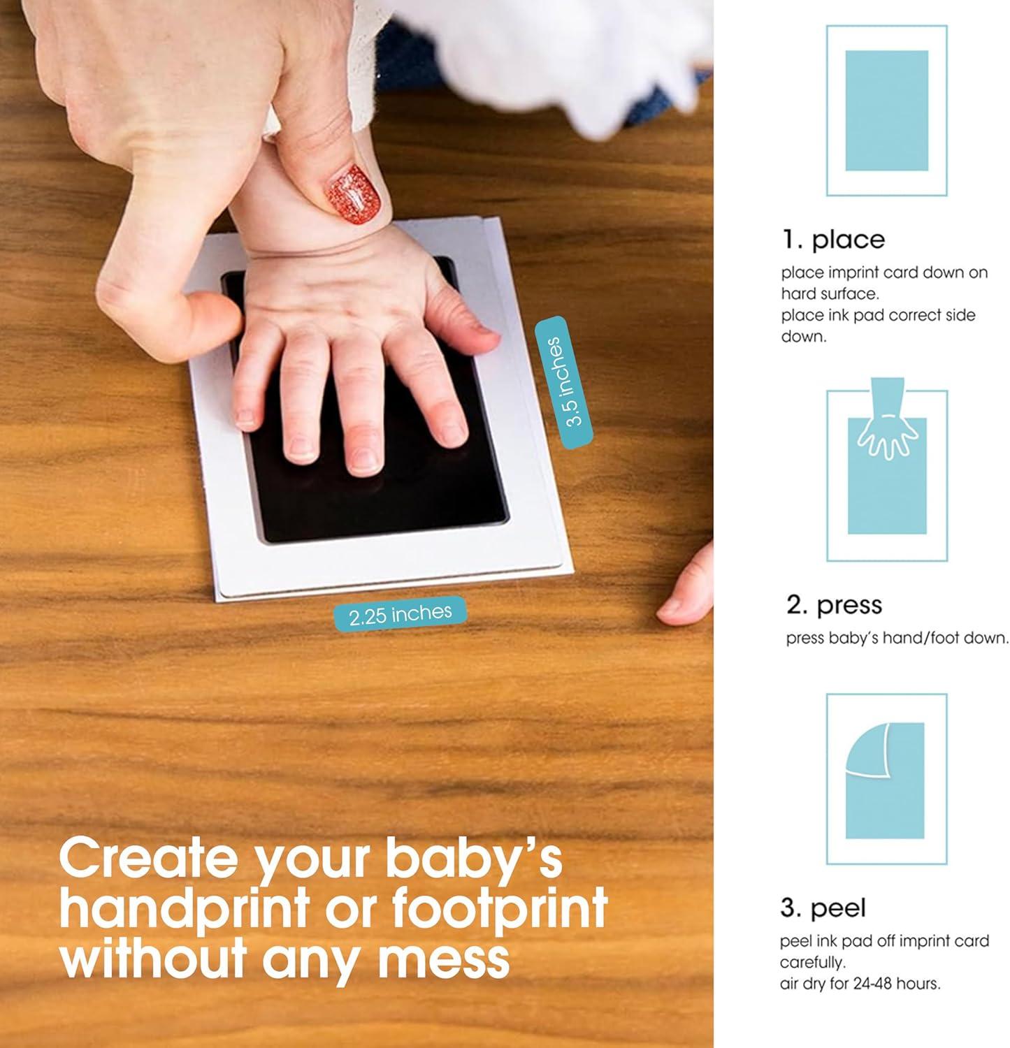 Black Clean-Touch Baby Handprint and Footprint Kit