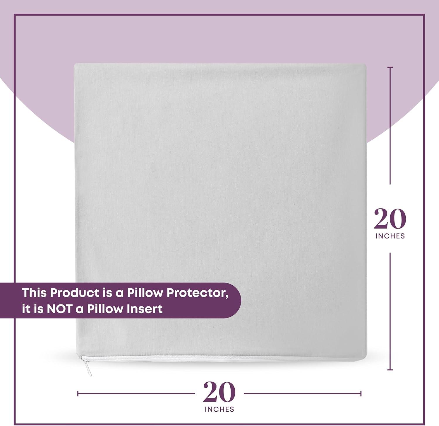 Circles Home, 100% Cotton Zippered Pillow Protector