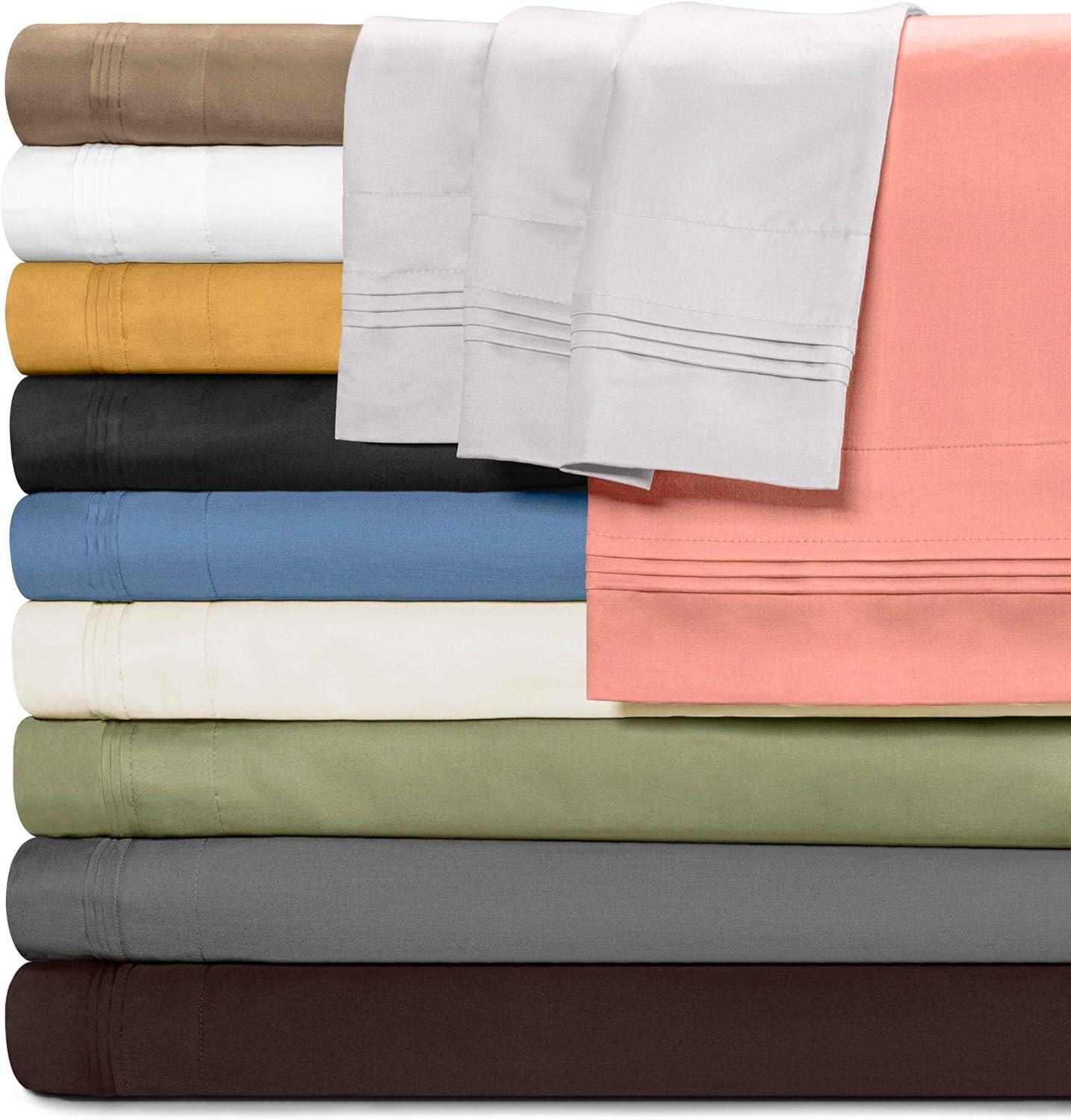 Superior Egyptian Cotton Deep Pocket Solid Luxury 1500 Thread Count Sheet Set