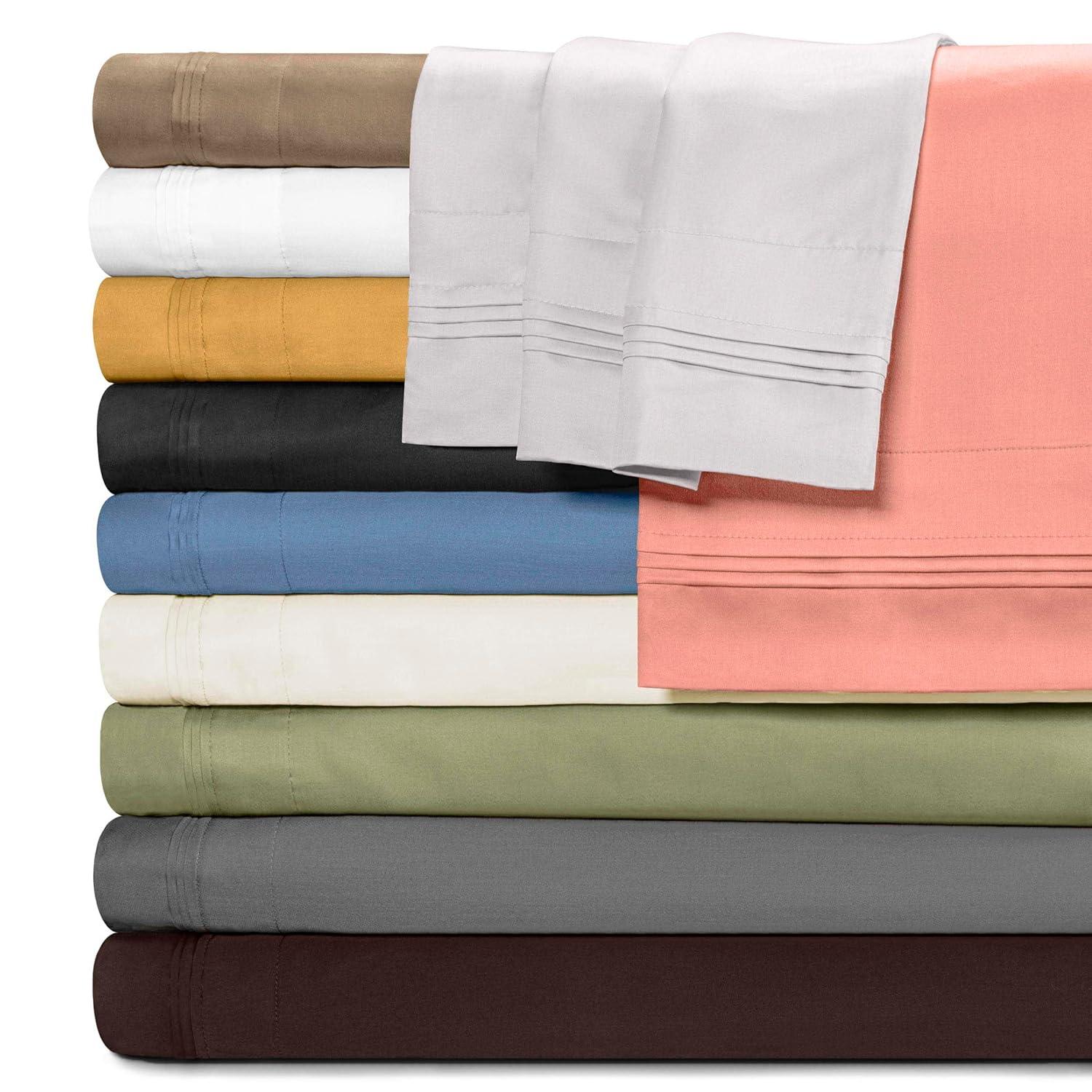 Superior Egyptian Cotton Deep Pocket Solid Luxury 1500 Thread Count Sheet Set
