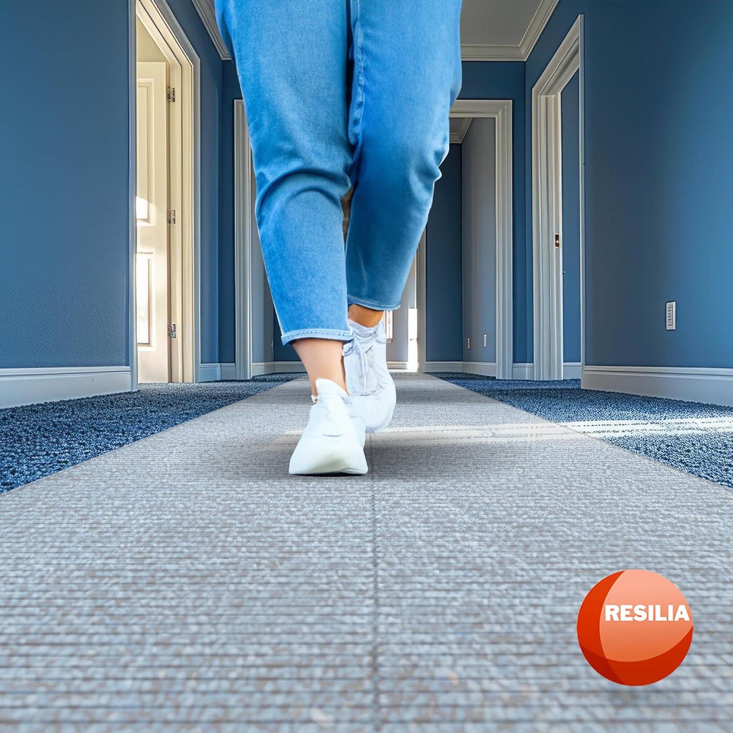 Resilia 27" x 6' Clear Vinyl Plastic Deep-Pile Floor Runner/Protector