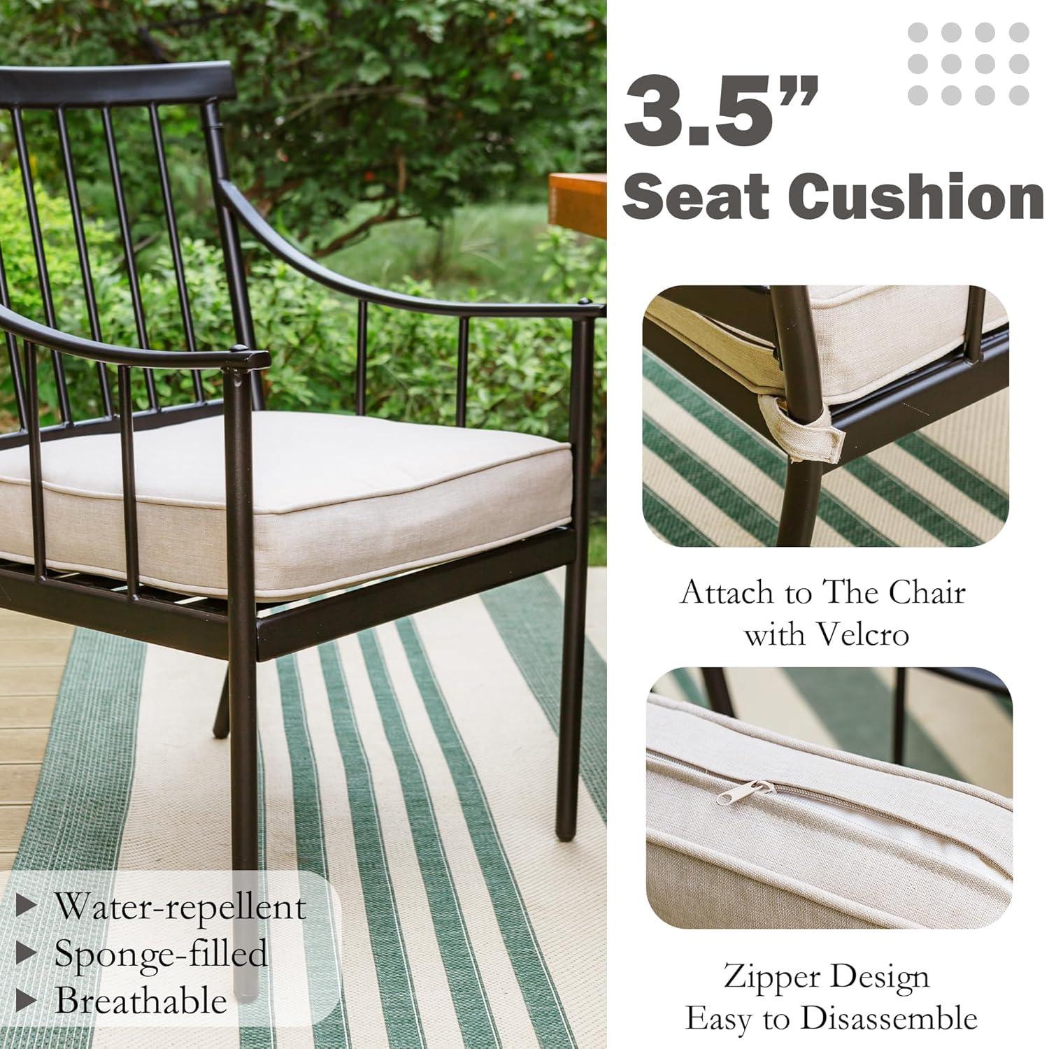 Argyri 6 - Person 60" Long Dining Set with Cushions