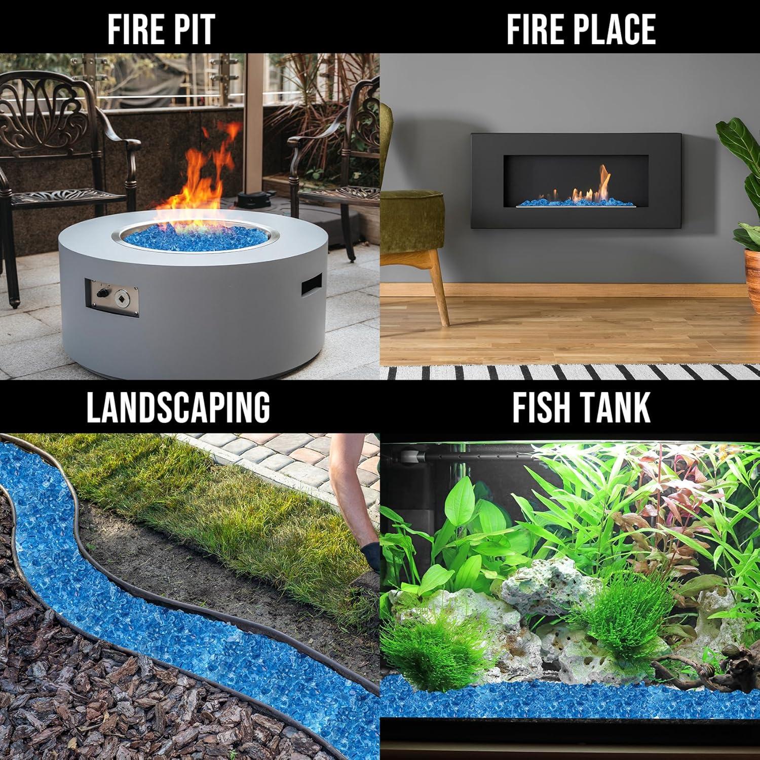 American Fireglass 1/2" Fire Pit Glass