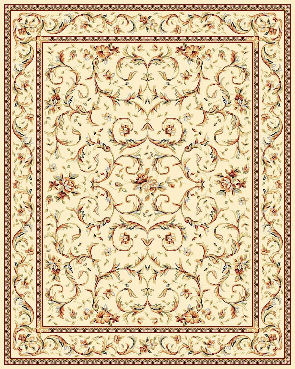 SAFAVIEH Lyndhurst Beatrix Floral Bordered Area Rug, Ivory, 12' x 18'