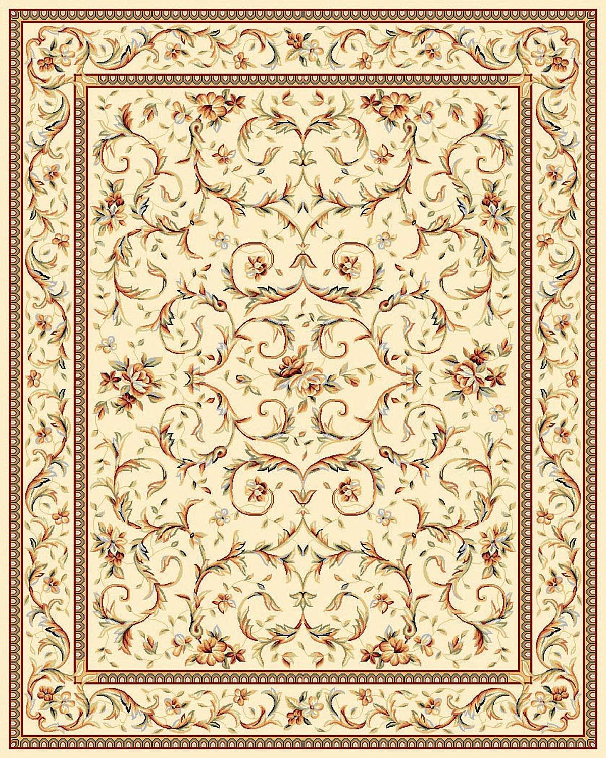 SAFAVIEH Lyndhurst Beatrix Floral Bordered Area Rug, Ivory, 12' x 18'