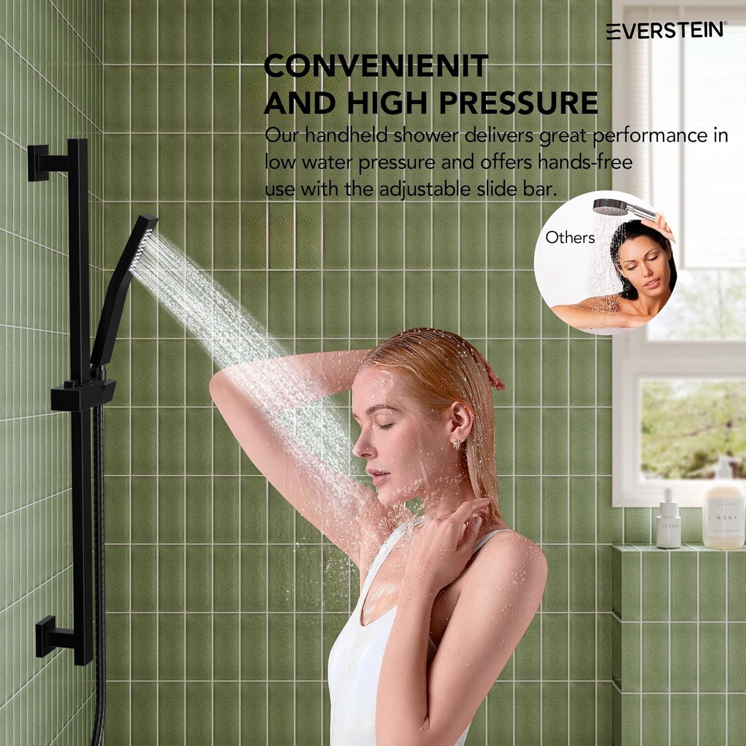 RainfallCascade 10" Pressure Balanced Slide BarShower System with Rough-In Valve