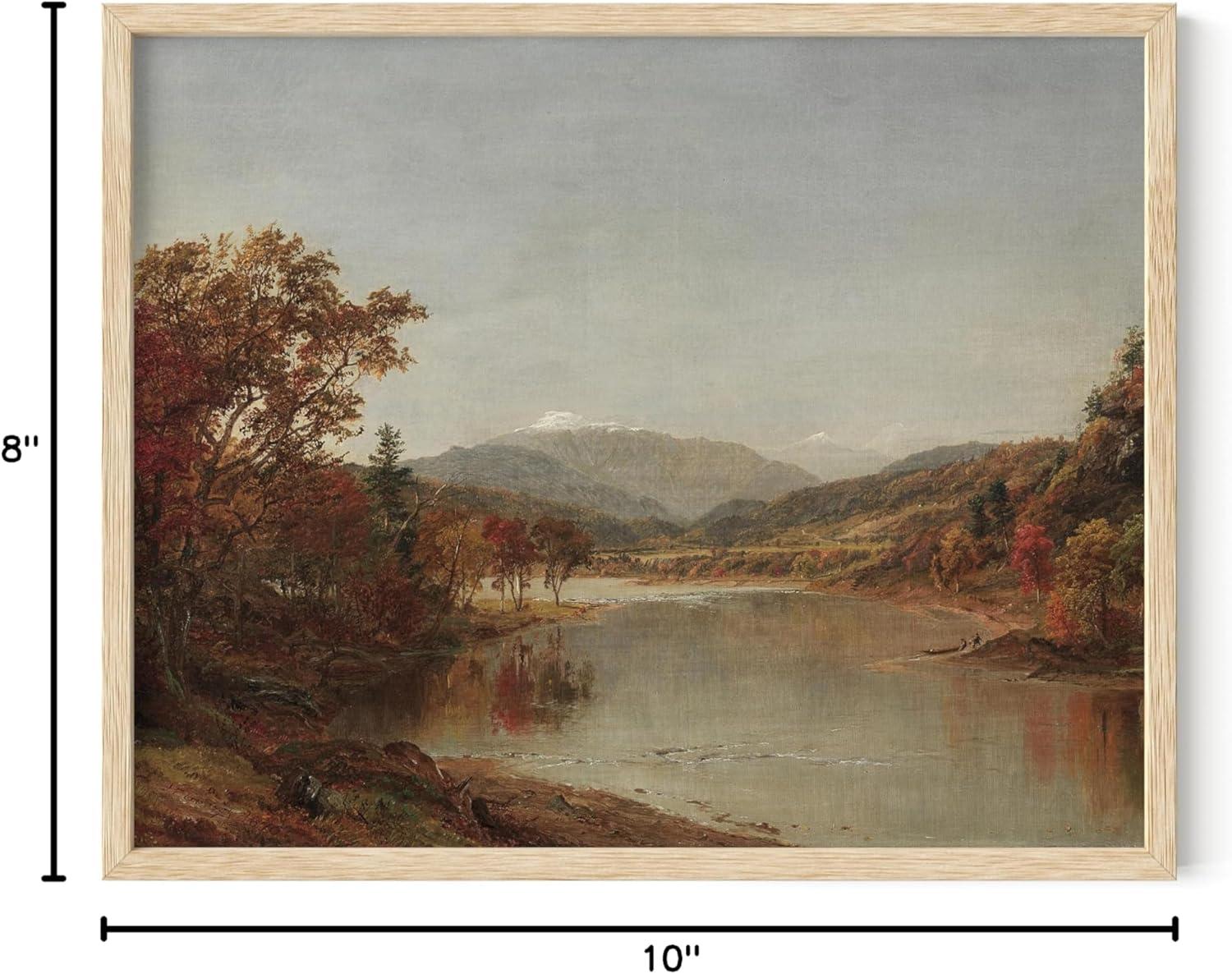 HAUS AND HUES Vintage French Landscape Art – Country Decor, Modern Farmhouse Wall Art, and Rustic Paintings for Home Decoration (Unframed 8x10)