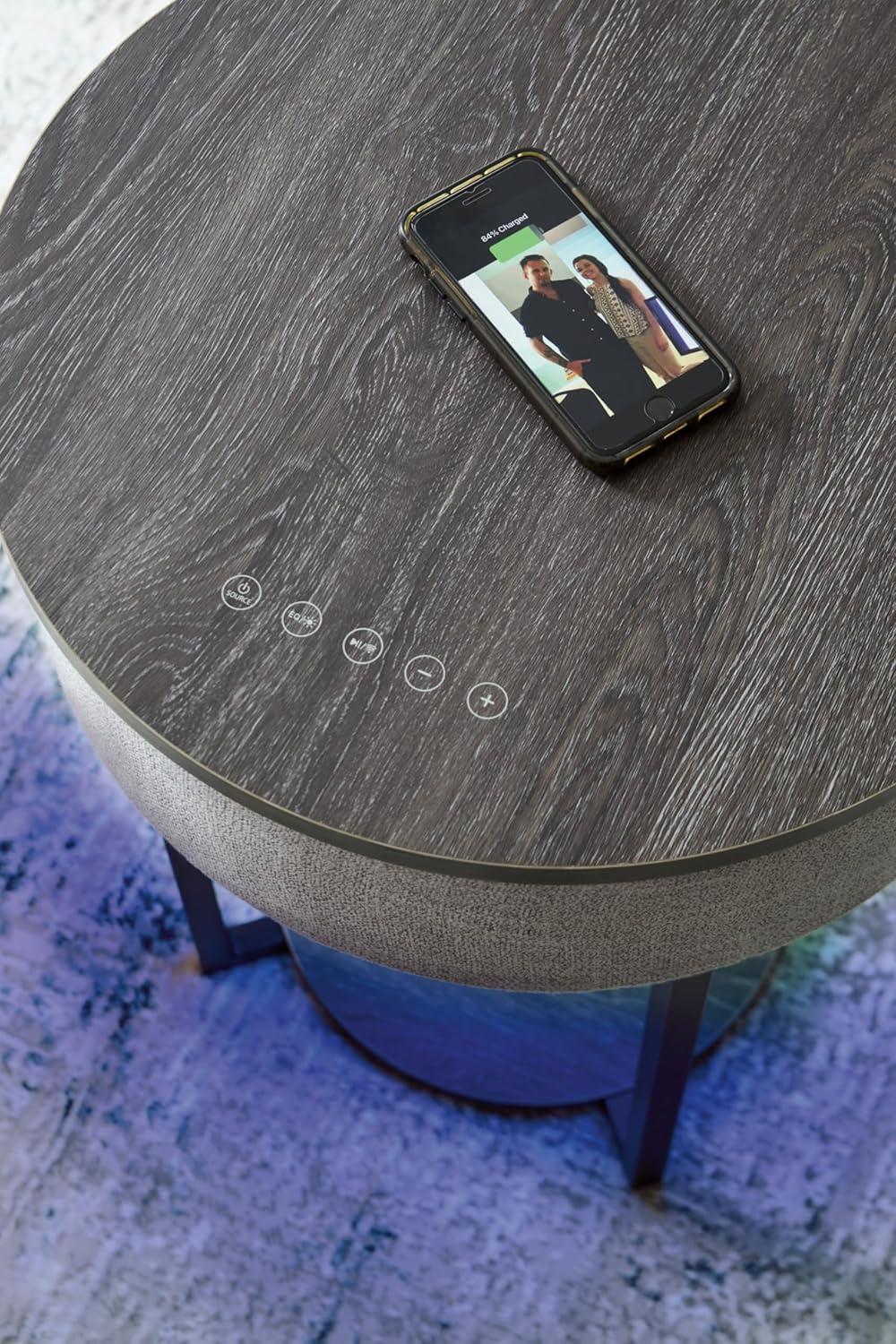 Signature Design by Ashley Sethlen Accent Table, Gray & Black