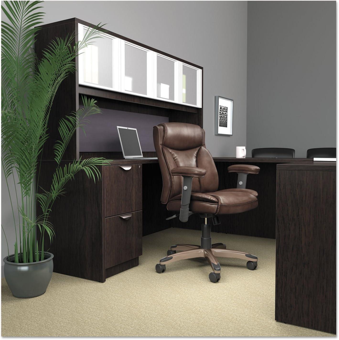 Alera Alera Valencia Series Straight Front Desk Shell, 71" x 35.5" x 29.63", Espresso