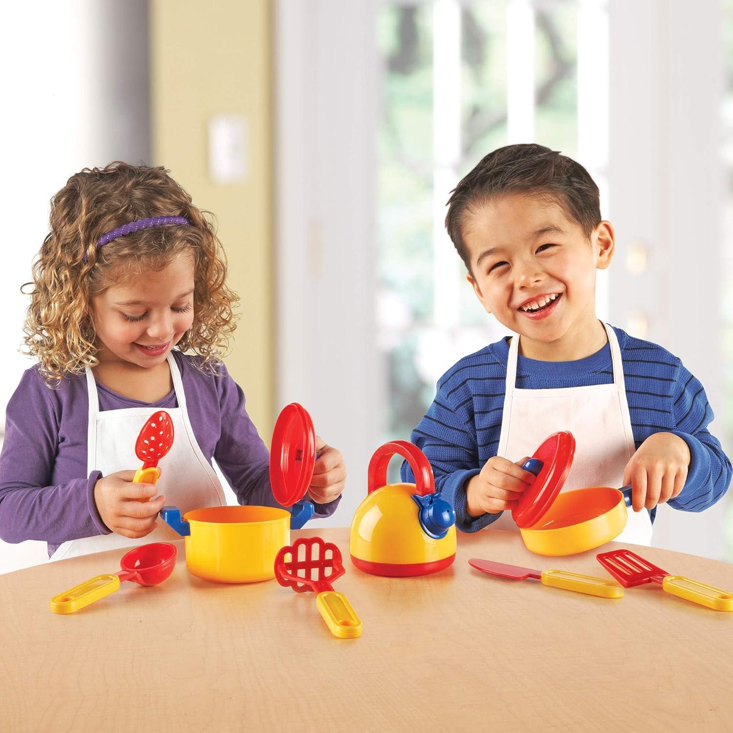 Learning Resources Pretend & Play Cooking Set,  10 Pieces, Ages 3+