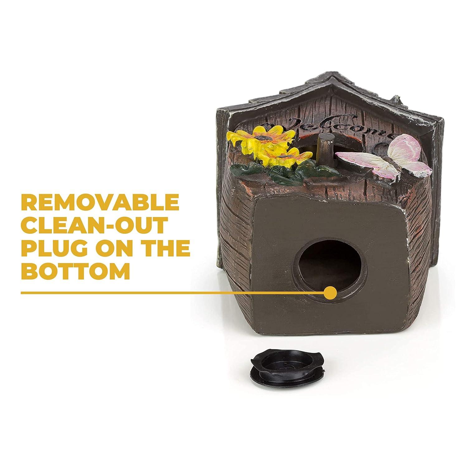 Dawhud Direct Hand-Painted Bird Houses for Outdoors Decorative Birdhouses