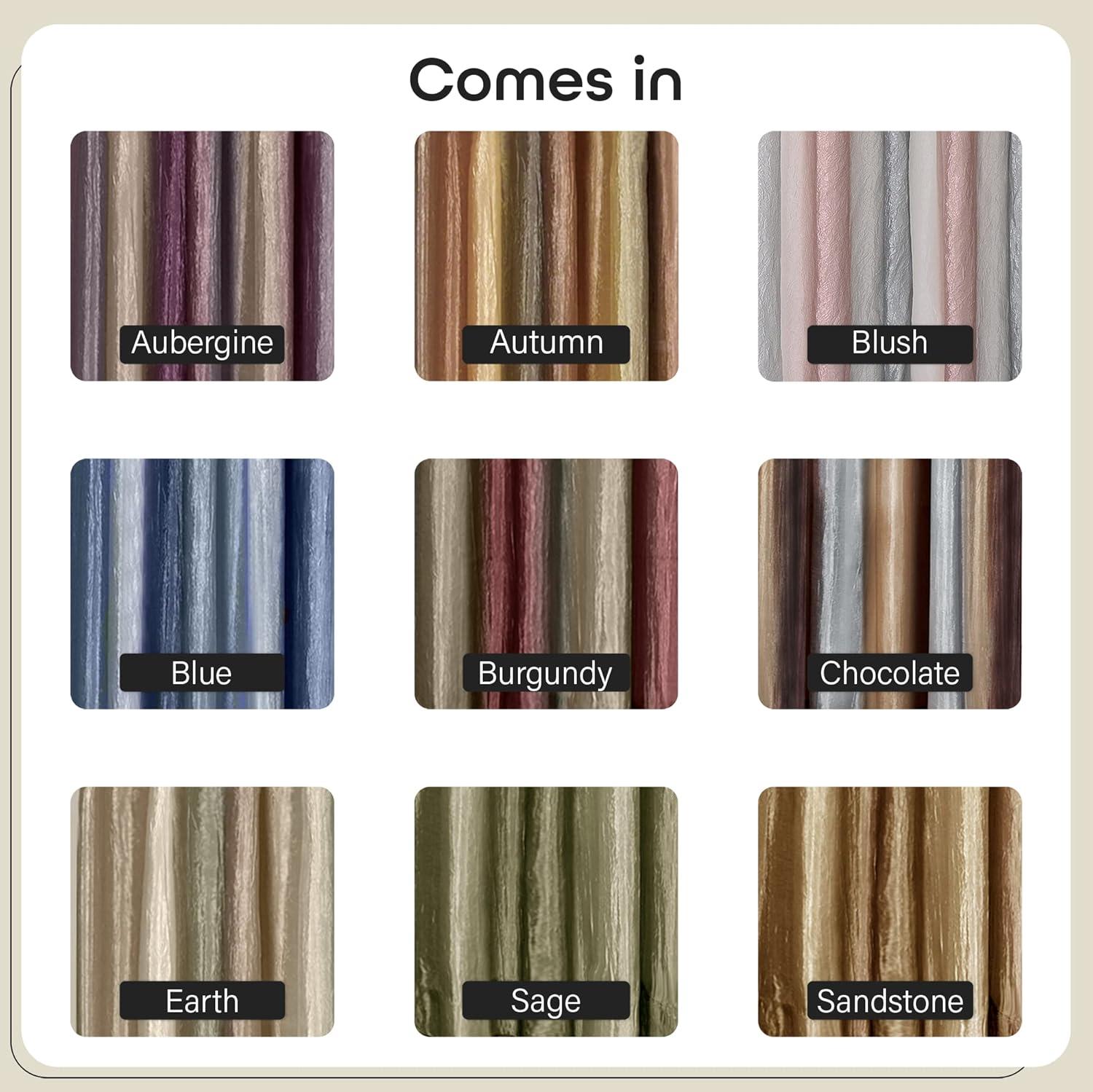 Earth Ombre Light Filtering Semi-Sheer Curtain Panel