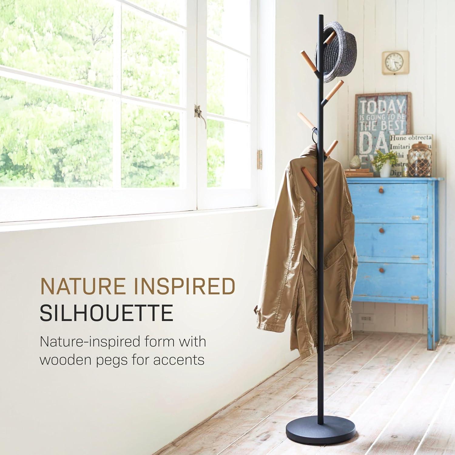 Yamazaki Home Coat Hanger, Steel, Weighted Base