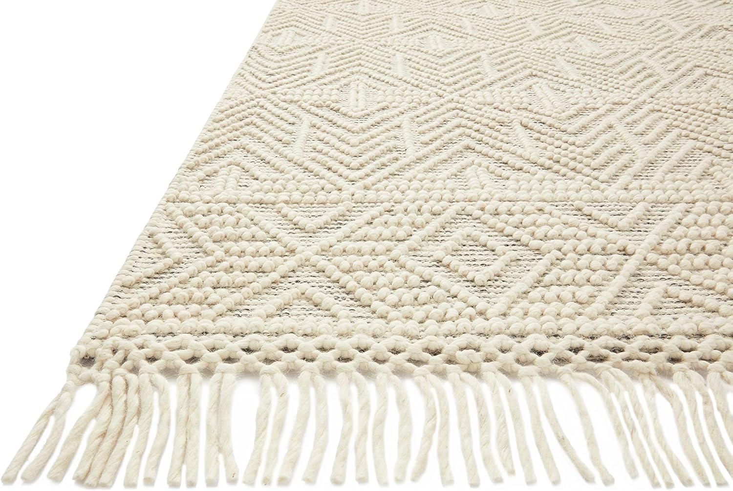 Loloi II Noelle Ivory / Black Geometric Area Rug 2'-0" x 5'-0"