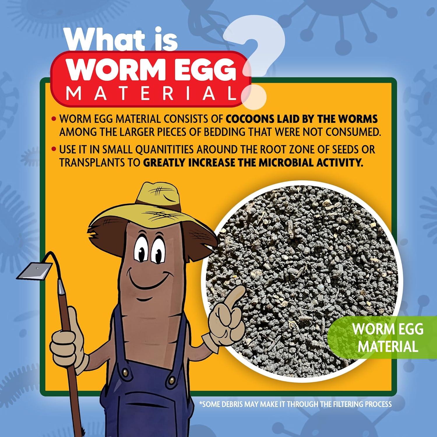 WIGGLE WORM Plus Worm Egg Material Soil Fertilizer For Gardening/Planting, 40 lb