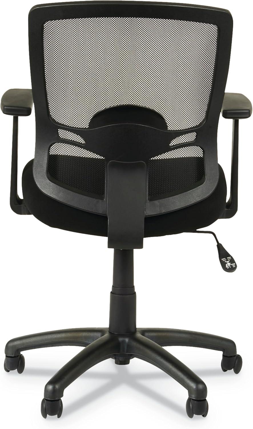 SinYYH ALEET42ME10B Series 18.03 in. to 21.96 in. Seat Height Mesh -Back Chair - Black